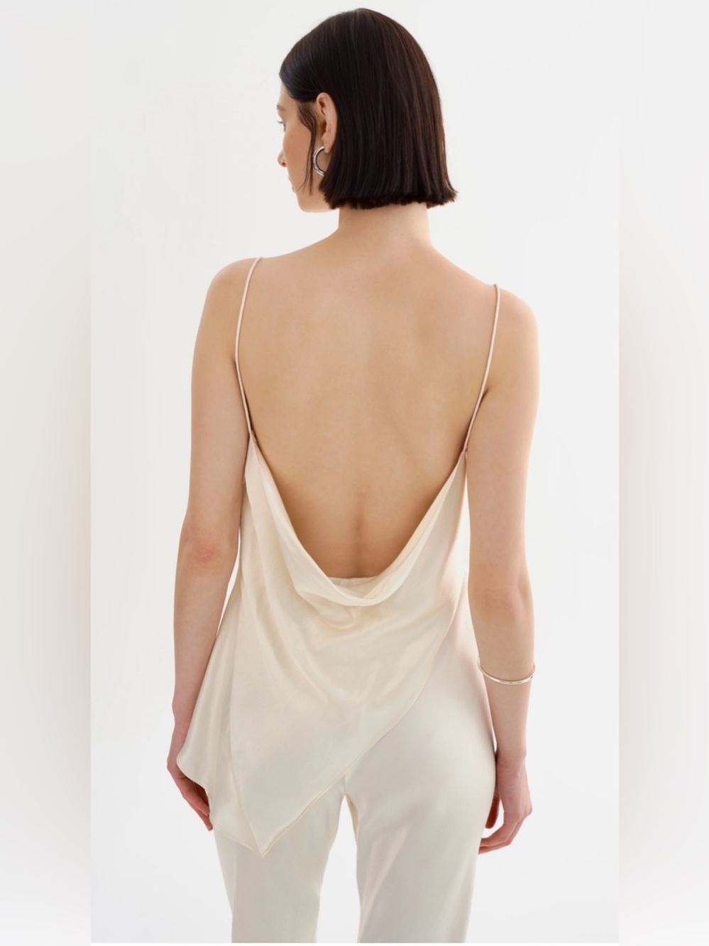 New! Lamarque Solange Draped Satin Cami 🤍 XXS NWT! - Picture 6 of 15